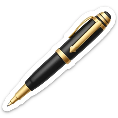 calligraphy pen sticker