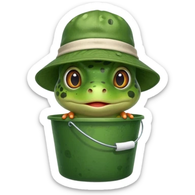 Bad bunny frog sticker