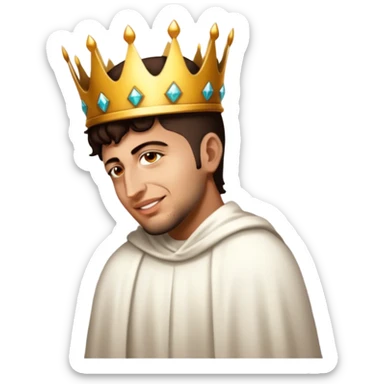 Wearing a crown sticker