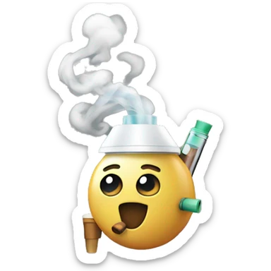 A vape with smoke  sticker