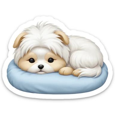 Maltese sleeping sticker