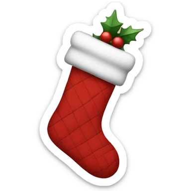 christmas stocking sticker