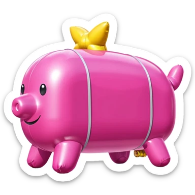   jeff koons style inflatable SPAM sculpture landscape  sticker