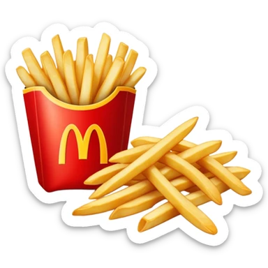 McDonalds fries sticker