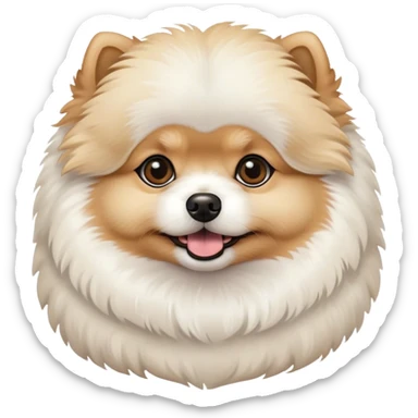 Pomeranian Bichon Frise sticker