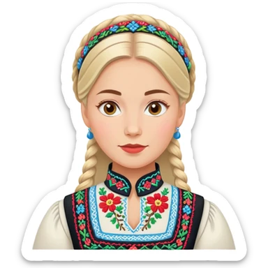 norwegian bunad sticker