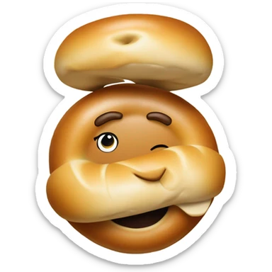 Bagel man stealing vibes  sticker