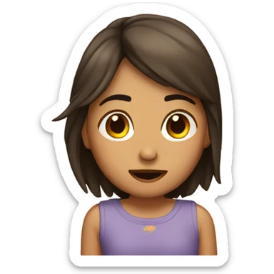 Una chica durmiendo sticker