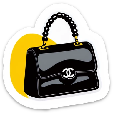 Chanel bag sticker