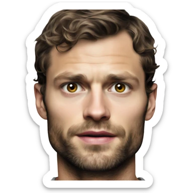 Photo Realistic Jamie Dornan as Mr Grey sticker