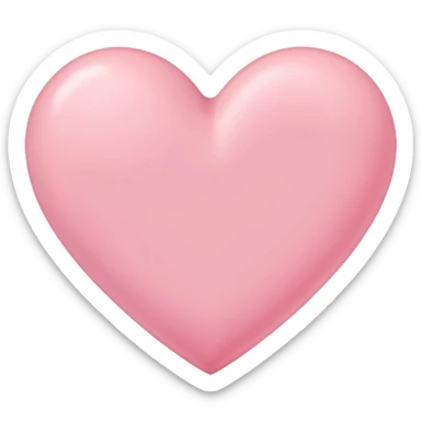 Pink pastel heart sticker