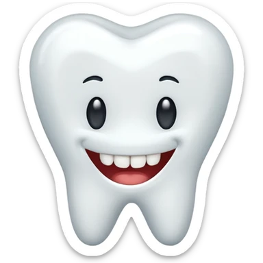 Diente haciendo gesto de cuánto? sticker