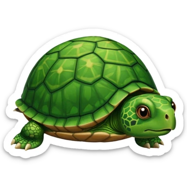 a confused turtle  sticker