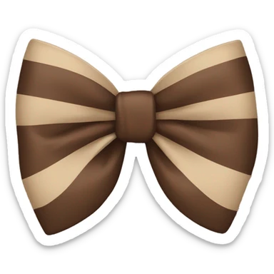 brown bow sticker