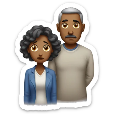disappointed mother and father sticker