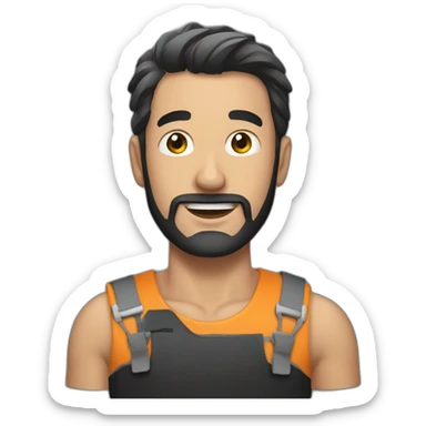 guy using a black fascia rolled matt sticker