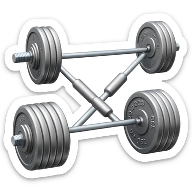 Haltère de muscu sticker