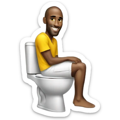 Kobe Bryant au toilette sticker