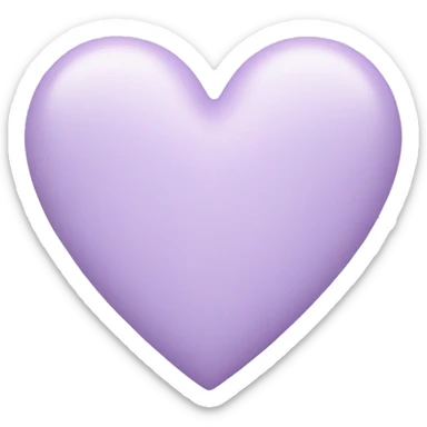 pastel lilac heart sticker