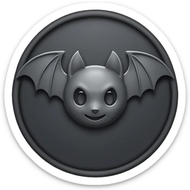 Make a emoji of bat logo pro level  sticker