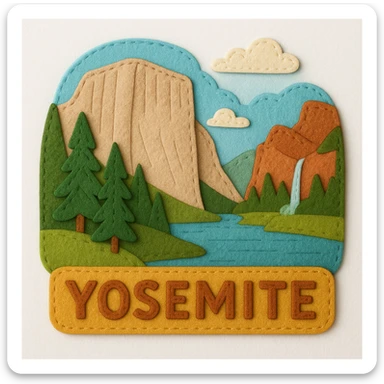 yosemite national park sticker