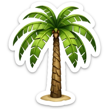 chopped palm tree sticker