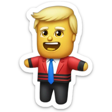 Trump as piñata sticker