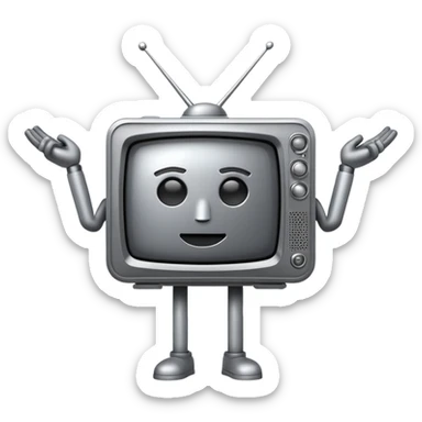 Titan tv man sticker