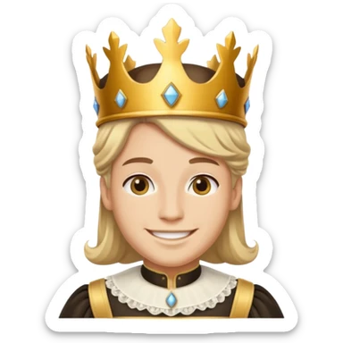 King and maid sticker