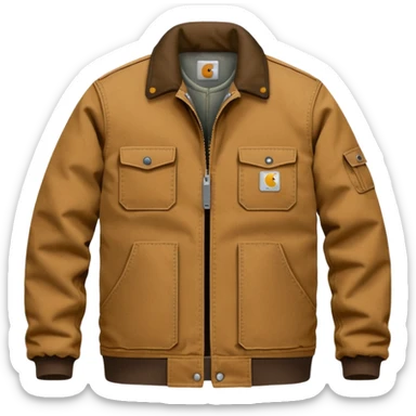 add a tan canvas carhartt jacket sticker
