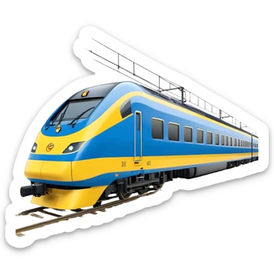 Passenger Train - New Intercity Fleet (Mariyung) (Model Year: 2023) (Iconic Colour: Blue and yellow) sticker