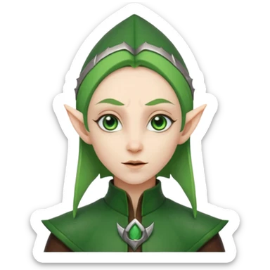 Cool elf sticker