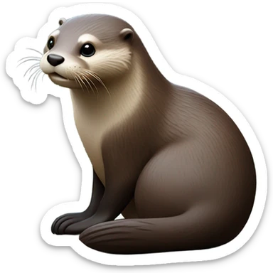 Otter sticker