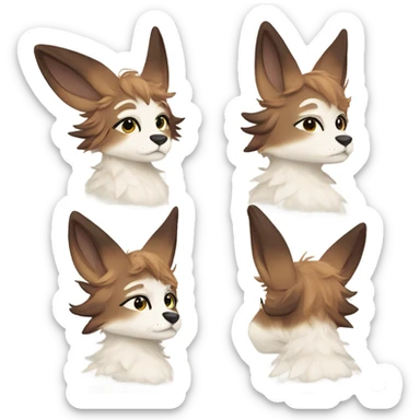 Colorful Fionbri Furry by Falvie-Griffsnuff-Kamirah-LiLaiRa sticker