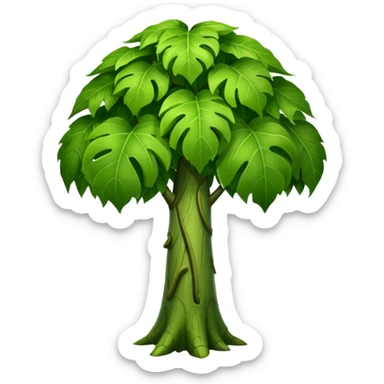 Giant stem plant big like a trunk sticker