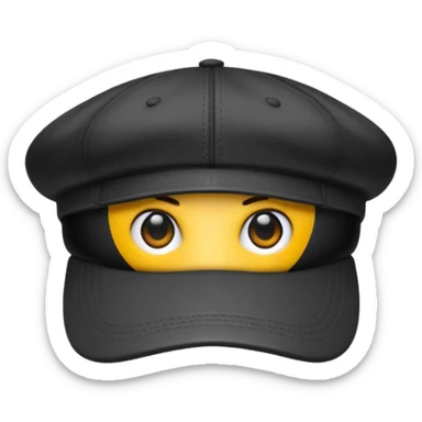 Juste une casquet avec une base de donnée dessus sticker