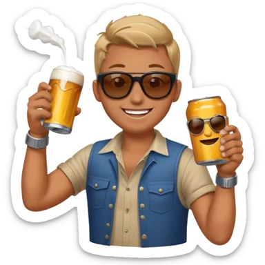 shotgun a beer sticker