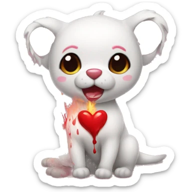 I need a bleeding heart. The fire heart is important for celebration but the bleeding heart says "I am so filled with human emotion about this that I can scarcely breathe" sticker