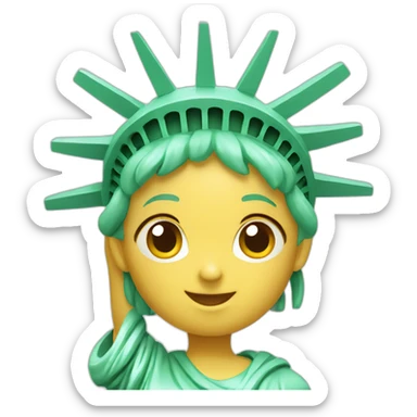 cute statue of liberty sticker