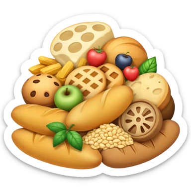 Carbohydrates food sticker
