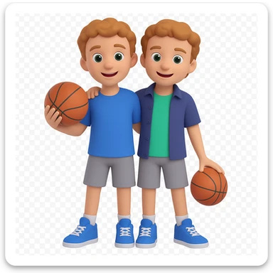 Make the boy's hair in the back shorter and remove the Jordan sneaker from his hand. Keep the style and background the same. sticker