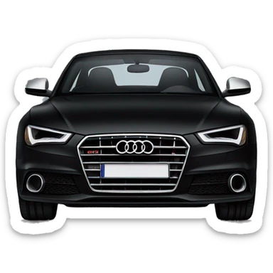 Audi Black Car   sticker
