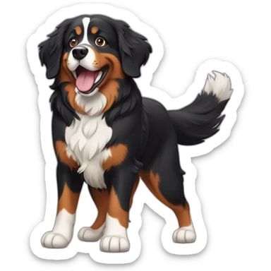 Bernese Mountain Dog Wagging Tail sticker