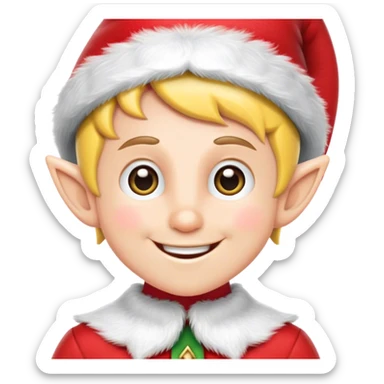 Elf on the shelf  white skin sticker