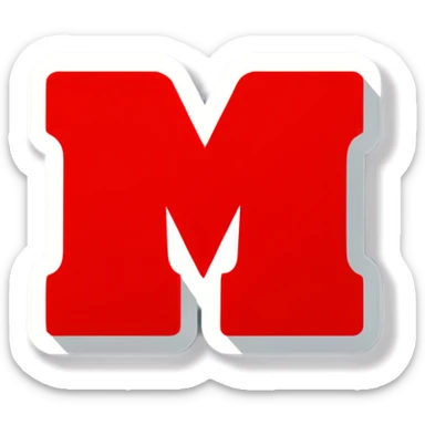 Red m@m sticker