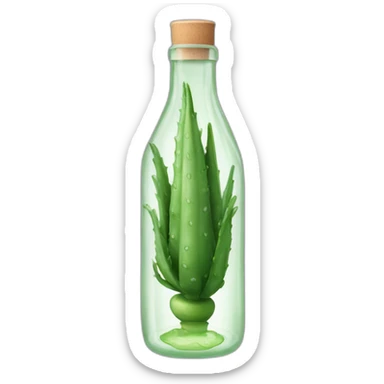 Aloe vera im the bottle sticker