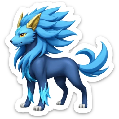 Luxray-Suicune-Manectric-Solgaleo-fusion sticker