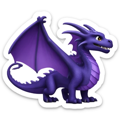 Purple dragon night fury sticker