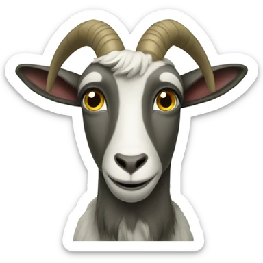 Goat in th jungle sticker