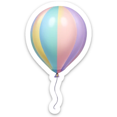 pastel balloon sticker